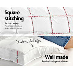 Giselle Bedding 5cm Bamboo Pillowtop Mattress Topper 1000GSM Mattress Pad for Back Pain Relief Washable Breathable Protector 