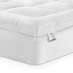 Giselle Bedding 5cm Bamboo Pillowtop Mattress Topper 1000GSM Mattress Pad for Back Pain Relief Washable Breathable Protector 