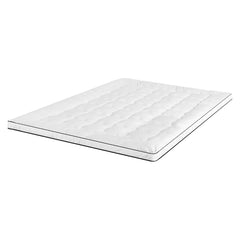 Giselle Bedding Pillowtop Mattress Topper 5cm Thick Mattress Pad for Back Pain Relief & Old Beds Machine Washable 500GSM Brea