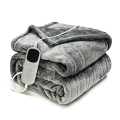 Electric Heated Blanket Smart Thermostatic Intelligent Timing Automatic - Gray - Size 1.5-1.8m