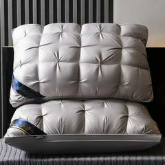 Luxury Pillow Quilted Pillow High-Quality Pillow Comfortable Pillow Bedding - White - Size 600g low pillow