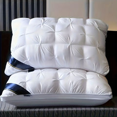 Luxury Pillow Quilted Pillow High-Quality Pillow Comfortable Pillow Bedding - White - Size 800g high pillow