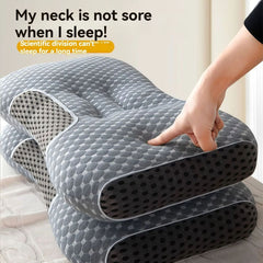 Knitted Neck Pillow Ultra Soft Pillow Breathable Pillow Moisture Wicking Pillow - White - Size 500g