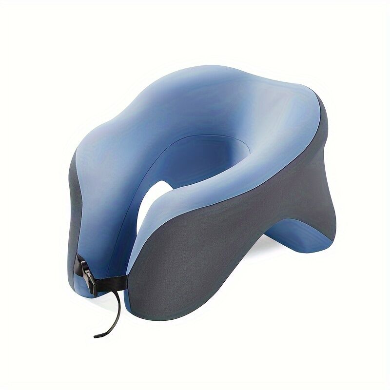 Ergonomic U-shaped core pillow for napping – Lightweight, dry clean only, synthetic fiber cover – Ideal for office, travel, c
