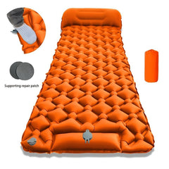 Camping Inflatable Mattress Breathable Camping Mattress Nylon Fabric Inflatable - navy blue - Size 190cm