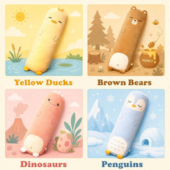 Long-Shaped Pillow Plush Pillow Hugging Pillow Soft Pillow Sleeping Pillow Gift - Blue - Size 33in
