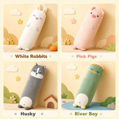 Long-Shaped Pillow Plush Pillow Hugging Pillow Soft Pillow Sleeping Pillow Gift - Pink - Size 33in