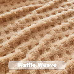 Updated Grey Throw Blanket for Couch and Bed- Super Soft and Warm 3D Checkered Fluffy Fuzzy Fleece Blanket, Luxurious Plush C