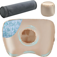Piercing Pillow - Ear Piercing Pillow With Foam Plug, Adjust Shredded Memory Foam Picrcing Pillow For Side Sleepers, Donut Pi