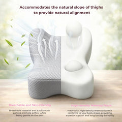 Side Sleeper Knee Pillow Hip Pain Relief Sciatica Pain Relief Ergonomic Leg - Light Gray - Size 35cm*25cm*16cm