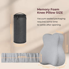 Side Sleeper Knee Pillow Hip Pain Relief Sciatica Pain Relief Ergonomic Leg - Light Gray - Size 35cm*25cm*16cm