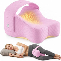 Side Sleeper Knee Pillow Hip Pain Relief Sciatica Pain Relief Ergonomic Leg - Pink - Size 35cm*25cm*16cm
