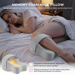 Side Sleeper Knee Pillow Hip Pain Relief Sciatica Pain Relief Ergonomic Leg - White - Size 35cm*25cm*16cm