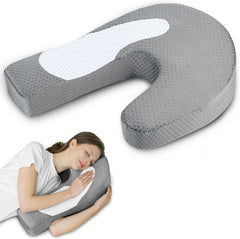 Side Sleeper Pillow with Arm Hole, Ergonomic Memory Foam Arm Pillow for Shoulder Comfort, Side Sleeping Support for Neck and 
