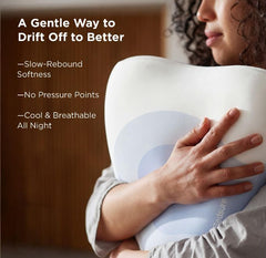 Cervical Neck Pillow - Memory Foam Pillows for Ergonomic Orthopedic Pillow for Neck Pain Relief, Double - Sided Design Shape 