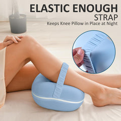 Side Sleeper Knee Pillow, Memory Foam Leg Pillow, Ergonomic Between Leg Pillow Eases Back Hip Pain, Spine Alignment Sciatica 