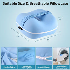 Side Sleeper Knee Pillow, Memory Foam Leg Pillow, Ergonomic Between Leg Pillow Eases Back Hip Pain, Spine Alignment Sciatica 