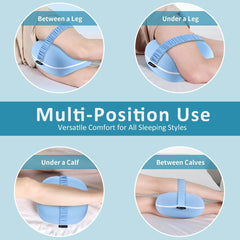 Side Sleeper Knee Pillow, Memory Foam Leg Pillow, Ergonomic Between Leg Pillow Eases Back Hip Pain, Spine Alignment Sciatica 