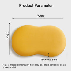 Soft and Comfortable Cat Belly Pillow Home Memory Foam Pillow Cervical Deep Sleep Memory Pillow High Pillow - Arc Patchwork -