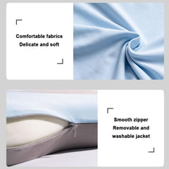 Soft and Comfortable Cat Belly Pillow Home Memory Foam Pillow Cervical Deep Sleep Memory Pillow High Pillow - Pink - Size 55 