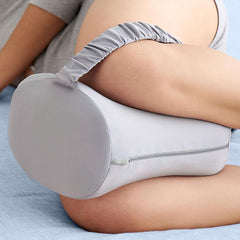 Knee Pillow for Side Sleepers, Memory Foam Leg Pillow with Adjustable & Detachable Strap, Ergonomic Support for Back, Hip, Kn