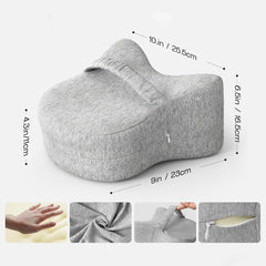 Legacy Leg & Knee Foam Support Pillow for Side Sleepers Soothing Relief for Back, Hips, Knees, Joints, Nerves & Muscles - Blu