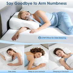 Side Sleeper Pillow for Adults with Arm Holes, Slow Rebound Memory Foam Arm Pillow for Comfortable Neck and Shoulder Support,