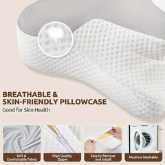 Ergonomic Pillow Memory Foam Pillow Cervical Support Pillow Neck And Shoulder