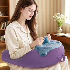 Reading Lap Pillow Ergonomic U Shape Cushion | Reading Pillow for Bed for Adults Elbow Rest Reduces Fatigue Desk Couch Floor 