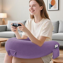 Reading Lap Pillow Ergonomic U Shape Cushion | Reading Pillow for Bed for Adults Elbow Rest Reduces Fatigue Desk Couch Floor 