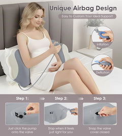 Pregnancy Pillows for Sleeping, Memory Foam Maternity Pillow Support for Back Belly HIPS, Adjustable Travel Wedge Pillow for 