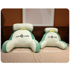 Reading Pillow for Kid Or Adult Large Back Pillow for Sitting Up in Bed Detachable Neck Roll with Arms Large Bed Rest Pillow 