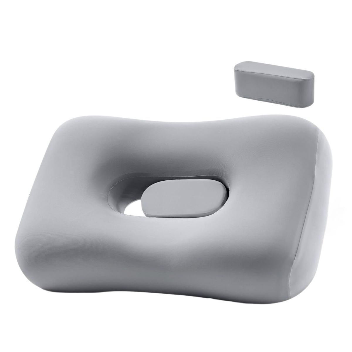 Side Sleeper Pillow - Face & Neck Relief, Dual-Mode 2-in-1, 60D Memory Foam, Dual-Height: 4" & 5", Cervical Support for Side 
