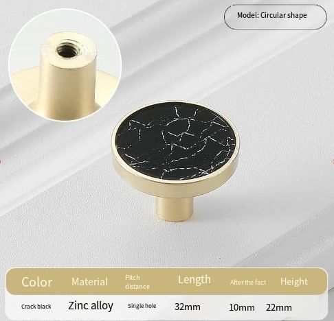 8Pcs Drawer Knob Set, Zinc Alloy Dresser Pull with Screws, Decorative Drawer Handle, Exquisite Furniture Knob for Closet Dres