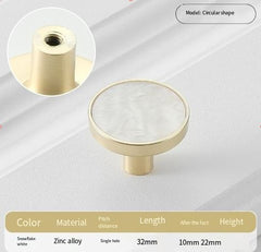 8Pcs Drawer Knob Set, Zinc Alloy Dresser Pull with Screws, Decorative Drawer Handle, Exquisite Furniture Knob for Closet Dres