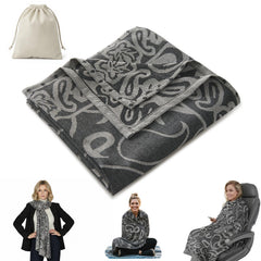 Premium Travel Blanket – Ultra-Soft Knit Wrap for Airplane, Car, Office Naps, and Gifts – Lightweight, Breathable, and Stylis