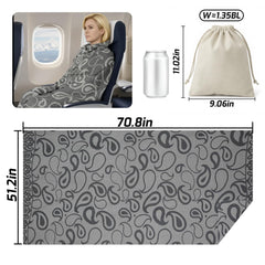 Premium Travel Blanket – Ultra-Soft Knit Wrap for Airplane, Car, Office Naps, and Gifts – Lightweight, Breathable, and Stylis
