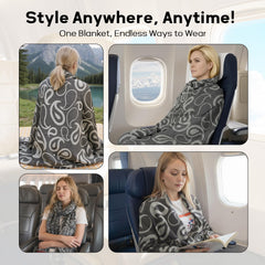 Premium Travel Blanket – Ultra-Soft Knit Wrap for Airplane, Car, Office Naps, and Gifts – Lightweight, Breathable, and Stylis