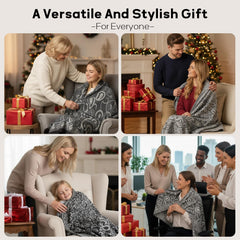 Premium Travel Blanket – Ultra-Soft Knit Wrap for Airplane, Car, Office Naps, and Gifts – Lightweight, Breathable, and Stylis