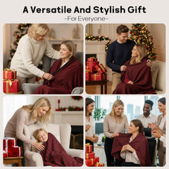 Premium Travel Blanket – Ultra-Soft Knit Wrap for Airplane, Car, Office Naps, and Gifts – Lightweight, Breathable, and Stylis