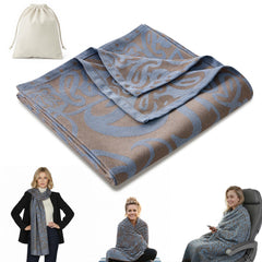 Premium Travel Blanket – Ultra-Soft Knit Wrap for Airplane, Car, Office Naps, and Gifts – Lightweight, Breathable, and Stylis