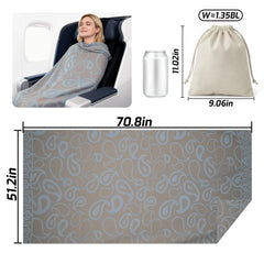 Premium Travel Blanket – Ultra-Soft Knit Wrap for Airplane, Car, Office Naps, and Gifts – Lightweight, Breathable, and Stylis