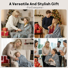 Premium Travel Blanket – Ultra-Soft Knit Wrap for Airplane, Car, Office Naps, and Gifts – Lightweight, Breathable, and Stylis