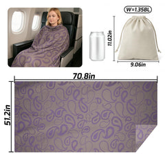 Premium Travel Blanket – Ultra-Soft Knit Wrap for Airplane, Car, Office Naps, and Gifts – Lightweight, Breathable, and Stylis