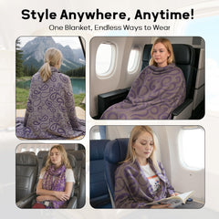 Premium Travel Blanket – Ultra-Soft Knit Wrap for Airplane, Car, Office Naps, and Gifts – Lightweight, Breathable, and Stylis