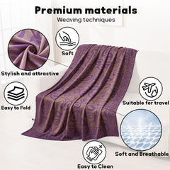 Premium Travel Blanket – Ultra-Soft Knit Wrap for Airplane, Car, Office Naps, and Gifts – Lightweight, Breathable, and Stylis