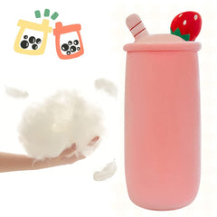 Bubble Tea Plush Pillow Soft Plush Toy Skin-Friendly Pillow Multiple Sizes Cute - Green - Size 36in