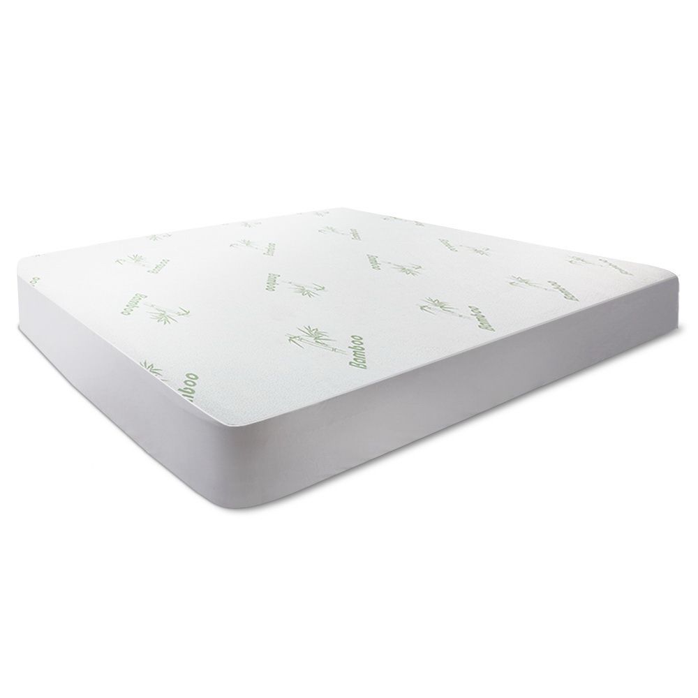 Bamboo Mattress Protector 180 x 200 + 35 cm, Breathable Fitted Waterproof Cover