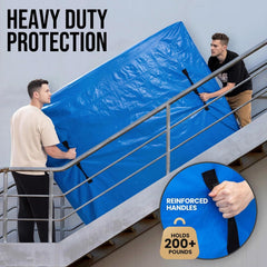 Queen Mattress Bags for Moving and Storage, Heavy-Duty Moving Supplies, Durable Wear-Resistant Mattress Cover, Reinforced Handles, Strong Zipper