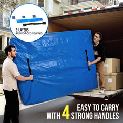 Queen Mattress Bags for Moving and Storage, Heavy-Duty Moving Supplies, Durable Wear-Resistant Mattress Cover, Reinforced Handles, Strong Zipper